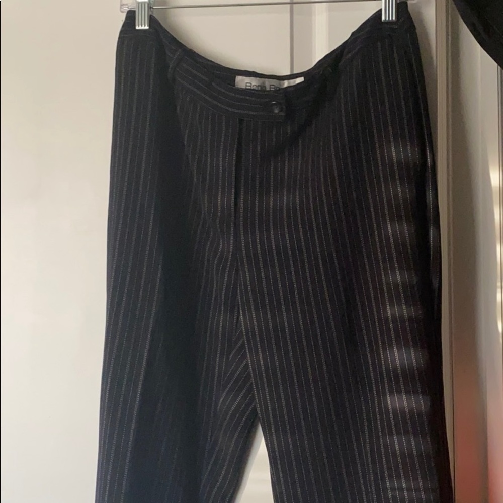 Striped wide leg pants
